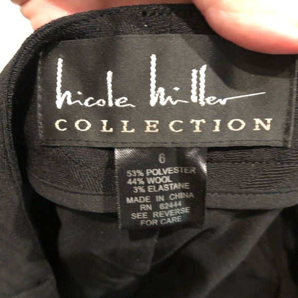 Nicole Miller Collection Wool Blend Skinny Pants 6 - Picture 7 of 10